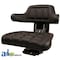 A & I Products Seat w/ Wrap Around Back W/Arms, Black Vinyl, 300 lb / 136 kg Weight Limit 26" x19" x12" A-W222BL - alternate 1